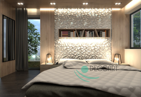 DIAMENT - BIAŁE Panele Ścienne 3D kasetony styropianowe 60x60 cm DIAMENT - BIAŁE Panele Ścienne 3D kasetony styropianowe 60x60 cm