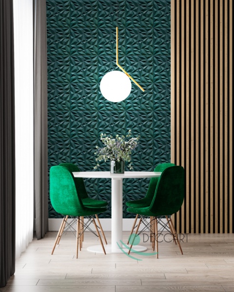 Butelkowa zieleń PANELE ŚCIENNE Ametyst 62 - Kasetony sufitowe, piankowe panele ścienne 3D - 50cm x 50cm - 0,25 m2 Butelkowa zieleń PANELE ŚCIENNE Ametyst 62 - Kasetony sufitowe, piankowe panele ścienne 3D - 50cm x 50cm - 0,25 m2