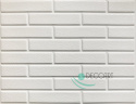 PVC-Verkleidung weißer Ziegel 58x44 cm DW01
