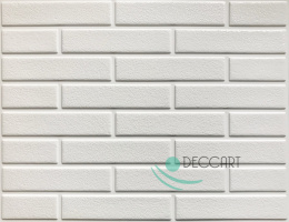 PVC-Verkleidung weißer Ziegel 58x44 cm DW01