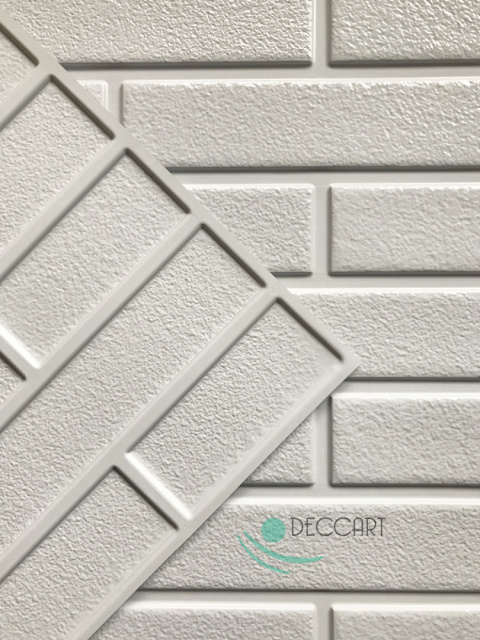 Okładzina PCV cegła biała 58x44 cm DW01 Okładzina PCV cegła biała 58x44 cm DW01