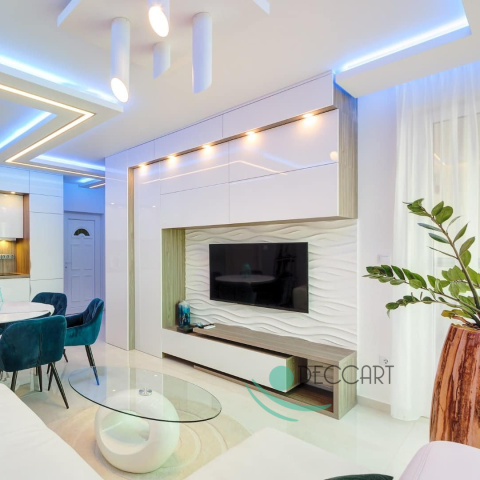 OCEAN - BIAŁE Panele Ścienne 3D kasetony styropianowe 60x60 OCEAN - BIAŁE Panele Ścienne 3D kasetony styropianowe 60x60