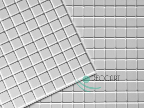 Okładzina PCV mozaika biała 58x44 cm DW08 Okładzina PCV mozaika biała 58x44 cm DW08