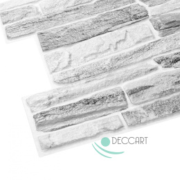 Panele Ścienne 3D PCV Silver Rock - imitacja kamienia
