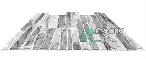Panele Ścienne 3D PCV Silver Rock - imitacja kamienia Panele Ścienne 3D PCV Silver Rock - imitacja kamienia