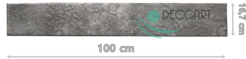 Panele sufitowe Deski ciemny beton architektoniczny imitacja kasetony 100x16,7 cm P70 Panele sufitowe Deski ciemny beton architektoniczny imitacja kasetony 100x16,7 cm P70