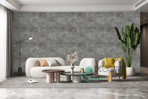 Panele sufitowe Deski ciemny beton architektoniczny imitacja kasetony 100x16,7 cm P70 Panele sufitowe Deski ciemny beton architektoniczny imitacja kasetony 100x16,7 cm P70