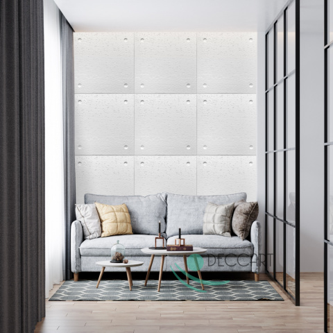 BETON ARCHITEKTONICZNY imitacja - BIAŁE Panele Ścienne 3D kasetony styropianowe 60x60 cm BETON ARCHITEKTONICZNY imitacja - BIAŁE Panele Ścienne 3D kasetony styropianowe 60x60 cm