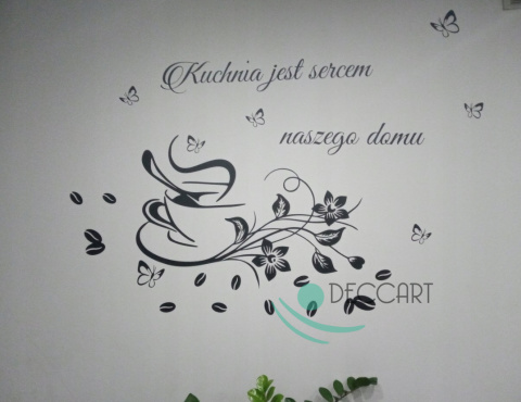 Naklejka na ścianę do kuchni DK100 kawa - 120x60 Naklejka na ścianę do kuchni DK100 kawa - 120x60