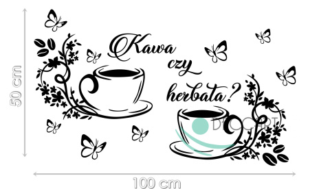 Naklejka na ścianę do kuchni DK101 - 100x50 Naklejka na ścianę do kuchni DK101 - 100x50