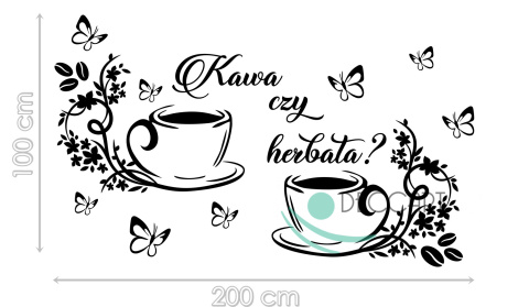 Naklejka na ścianę do kuchni DK101 - 200x100 Naklejka na ścianę do kuchni DK101 - 200x100
