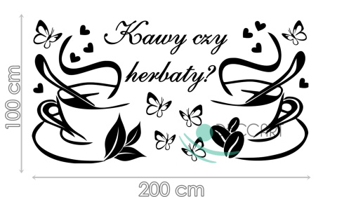 Naklejka na ścianę do kuchni DK103 - 200x100 Naklejka na ścianę do kuchni DK103 - 200x100