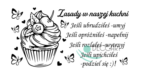 Naklejka na ścianę do kuchni DK105 - 120x60 Naklejka na ścianę do kuchni DK105 - 120x60