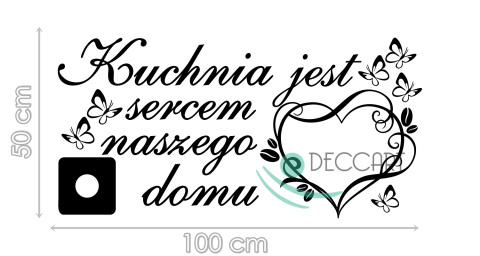 Naklejka na ścianę do kuchni DK110 - 100x50 Naklejka na ścianę do kuchni DK110 - 100x50