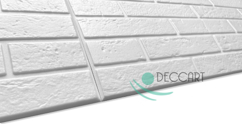 White brick 3D wall panels 100x50 cm 0.5 m2 - Ceiling coffers, foam White brick 3D wall panels 100x50 cm 0.5 m2 - Ceiling coffers, foam