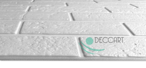 White brick 3D wall panels 100x50 cm 0.5 m2 - Ceiling coffers, foam White brick 3D wall panels 100x50 cm 0.5 m2 - Ceiling coffers, foam