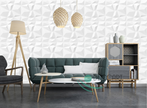 Diamant WHITE Wandpaneele - Deckenkassetten, 3D-Schaum-Wandpaneele Diamant WHITE Wandpaneele - Deckenkassetten, 3D-Schaum-Wandpaneele