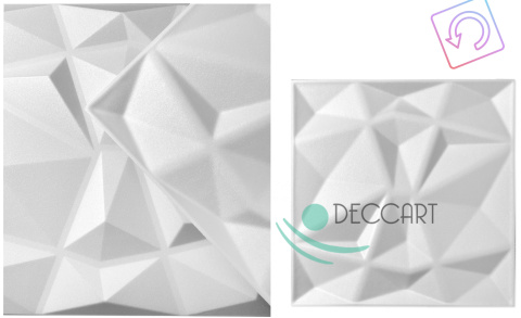 Diamant WHITE Wandpaneele - Deckenkassetten, 3D-Schaum-Wandpaneele Diamant WHITE Wandpaneele - Deckenkassetten, 3D-Schaum-Wandpaneele