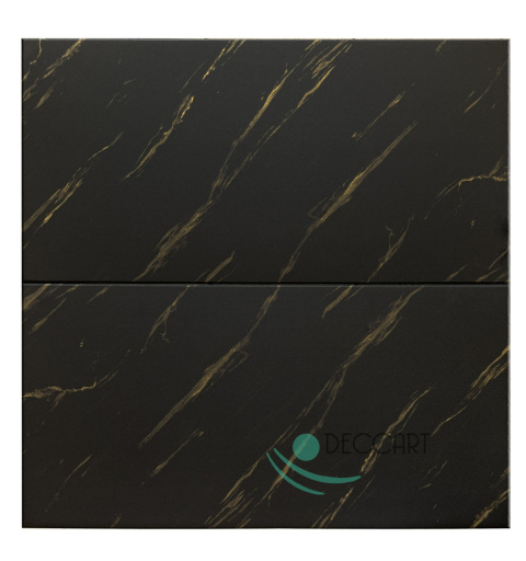 Panele ścienne marmur CARRARA czarno - złoty imitacja panele dekoracyjne piankowe 100x50cm - 0,5m2 - 7714XL Panele ścienne marmur CARRARA czarno - złoty imitacja panele dekoracyjne piankowe 100x50cm - 0,5m2 - 7714XL