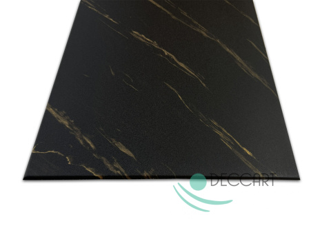Panele ścienne marmur CARRARA czarno - złoty imitacja panele dekoracyjne piankowe 100x50cm - 0,5m2 - 7714XL Panele ścienne marmur CARRARA czarno - złoty imitacja panele dekoracyjne piankowe 100x50cm - 0,5m2 - 7714XL