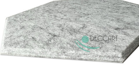 Panele ścienne filcowe HEXAGON 3D szare HB-42 Panele ścienne filcowe HEXAGON 3D szare HB-42