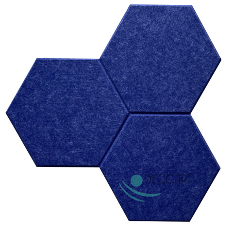Panele ścienne filcowe HEXAGON 3D ciemno niebieski HB-24 Panele ścienne filcowe HEXAGON 3D ciemno niebieski HB-24