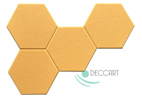 HEXAGON 3D grey felt wall panels HB-42 HEXAGON 3D grey felt wall panels HB-42