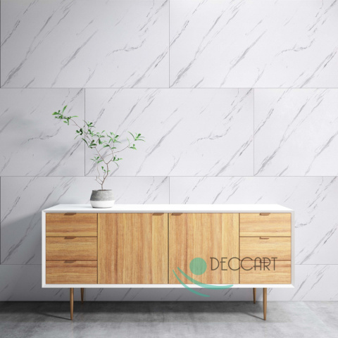 Marmur biały imitacja panele ścienne dekoracyjne 100x50cm - 0,5m2 - 7214XL Marmur biały imitacja panele ścienne dekoracyjne 100x50cm - 0,5m2 - 7214XL