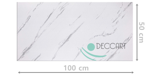 Marmur biały imitacja panele ścienne dekoracyjne 100x50cm - 0,5m2 - 7214XL Marmur biały imitacja panele ścienne dekoracyjne 100x50cm - 0,5m2 - 7214XL