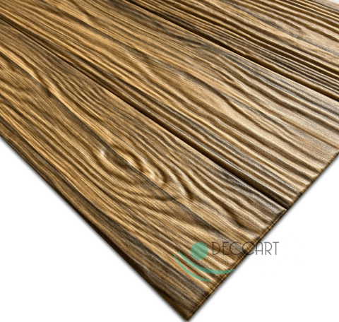 Panele sufitowe ścienne 3D Deski drewno ciemne imitacja 100x16,7 cm P4-13 Panele sufitowe ścienne 3D Deski drewno ciemne imitacja 100x16,7 cm P4-13