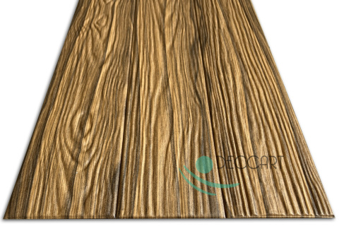 Panele sufitowe ścienne 3D Deski drewno ciemne imitacja 100x16,7 cm P4-13 Panele sufitowe ścienne 3D Deski drewno ciemne imitacja 100x16,7 cm P4-13