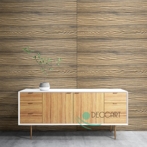 Panele sufitowe ścienne 3D Deski drewno ciemne imitacja 100x16,7 cm P4-13 Panele sufitowe ścienne 3D Deski drewno ciemne imitacja 100x16,7 cm P4-13