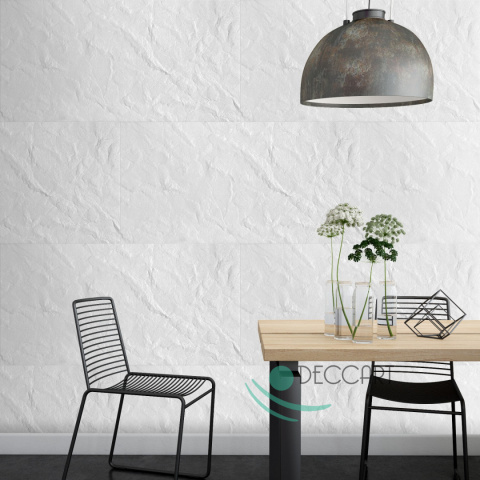 Decorative foam panel imitating white rock Decorative foam panel imitating white rock