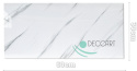 DEKORATIVE SELBSTKLEBENDE PVC-PLATTEN FLIESEN 30x60 cm WEISS AR01