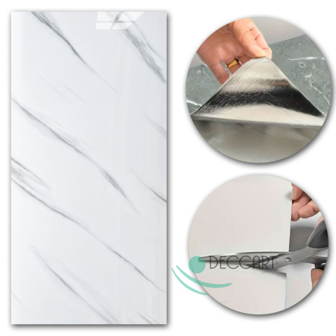 DEKORATIVE SELBSTKLEBENDE PVC-PLATTEN FLIESEN 30x60 cm WEISS AR01 DEKORATIVE SELBSTKLEBENDE PVC-PLATTEN FLIESEN 30x60 cm WEISS AR01