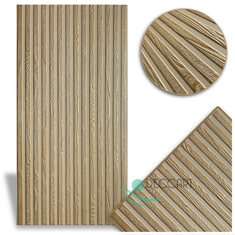 Wandpaneele Lamellen 19 gold Wandpaneele Lamellen 19 gold