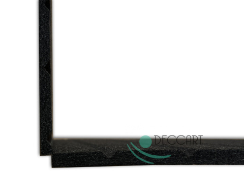 Czarne panele ścienne z filcu 120x60 cm – idealne jako tablica na zdjęcia i notatki Czarne panele ścienne z filcu 120x60 cm – idealne jako tablica na zdjęcia i notatki