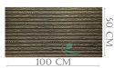panele ścienne lamele wymiar 100x50