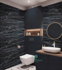 Panel ścienny PCV Black Marble
