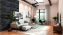 Panel ścienny PCV Black Marble
