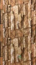 Easily washable stone-like panels